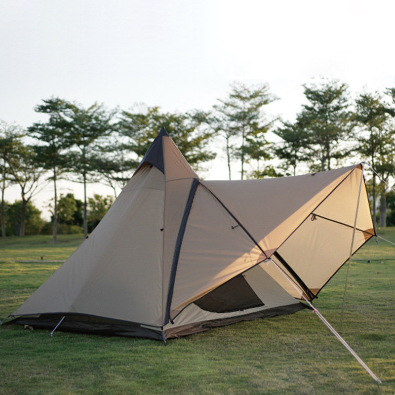 Lett indisk camping regnisolert pyramidtelt