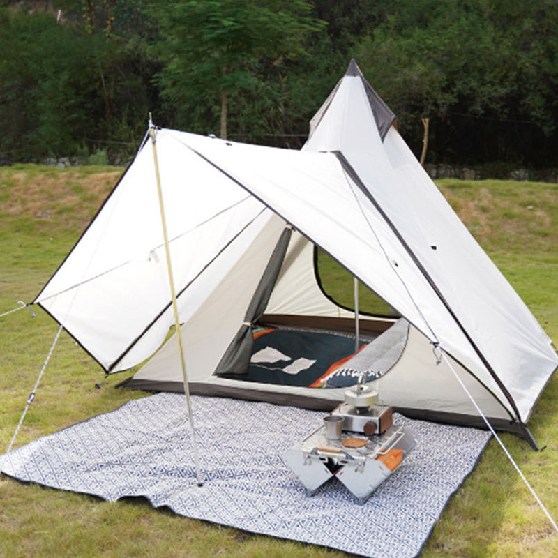 Lett indisk camping regnisolert pyramidtelt