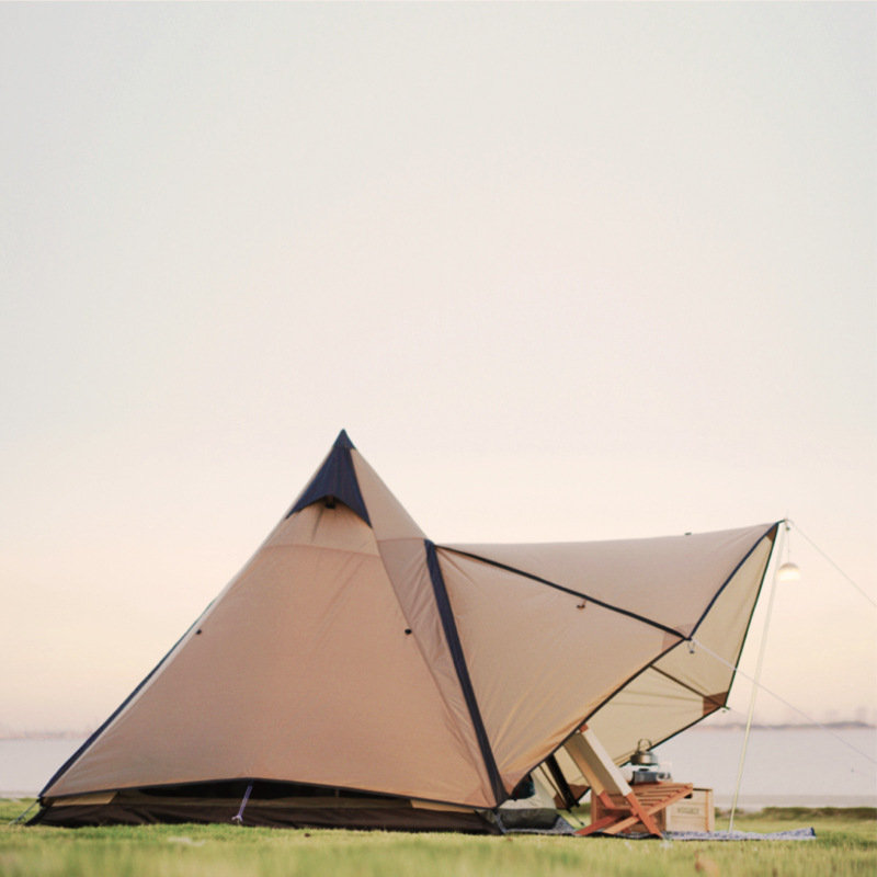 Lett indisk camping regnisolert pyramidtelt