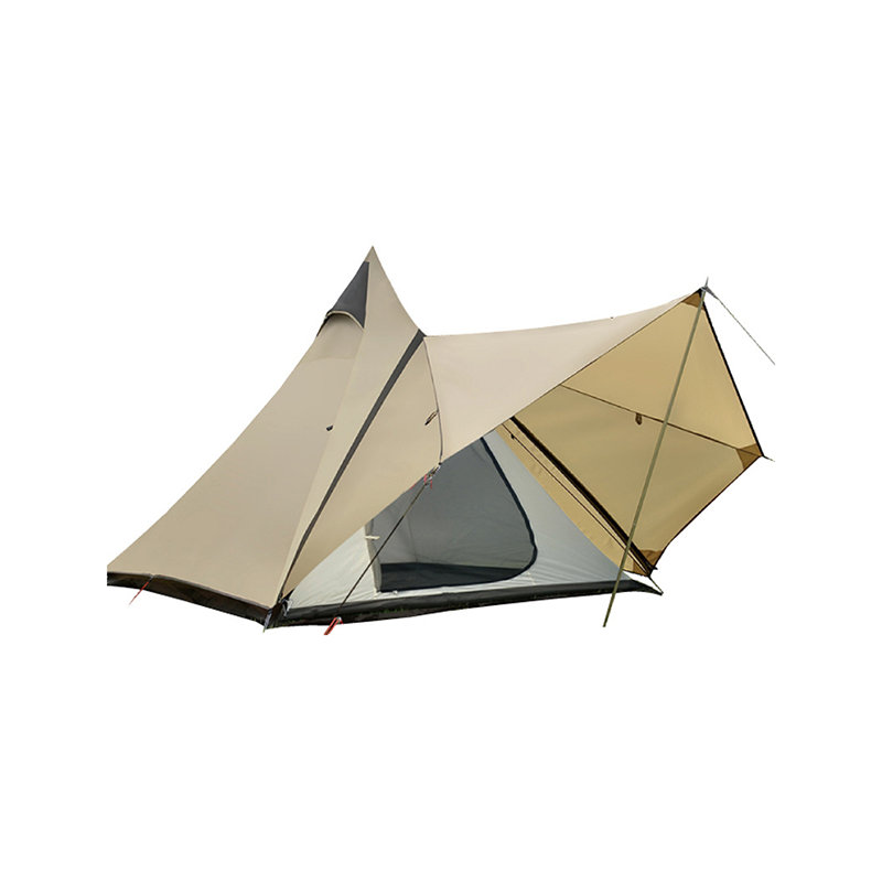 Lett indisk camping regnisolert pyramidtelt