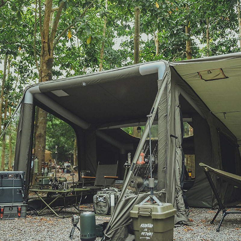 Oppblåsbar teltcamping utendørs militær stil